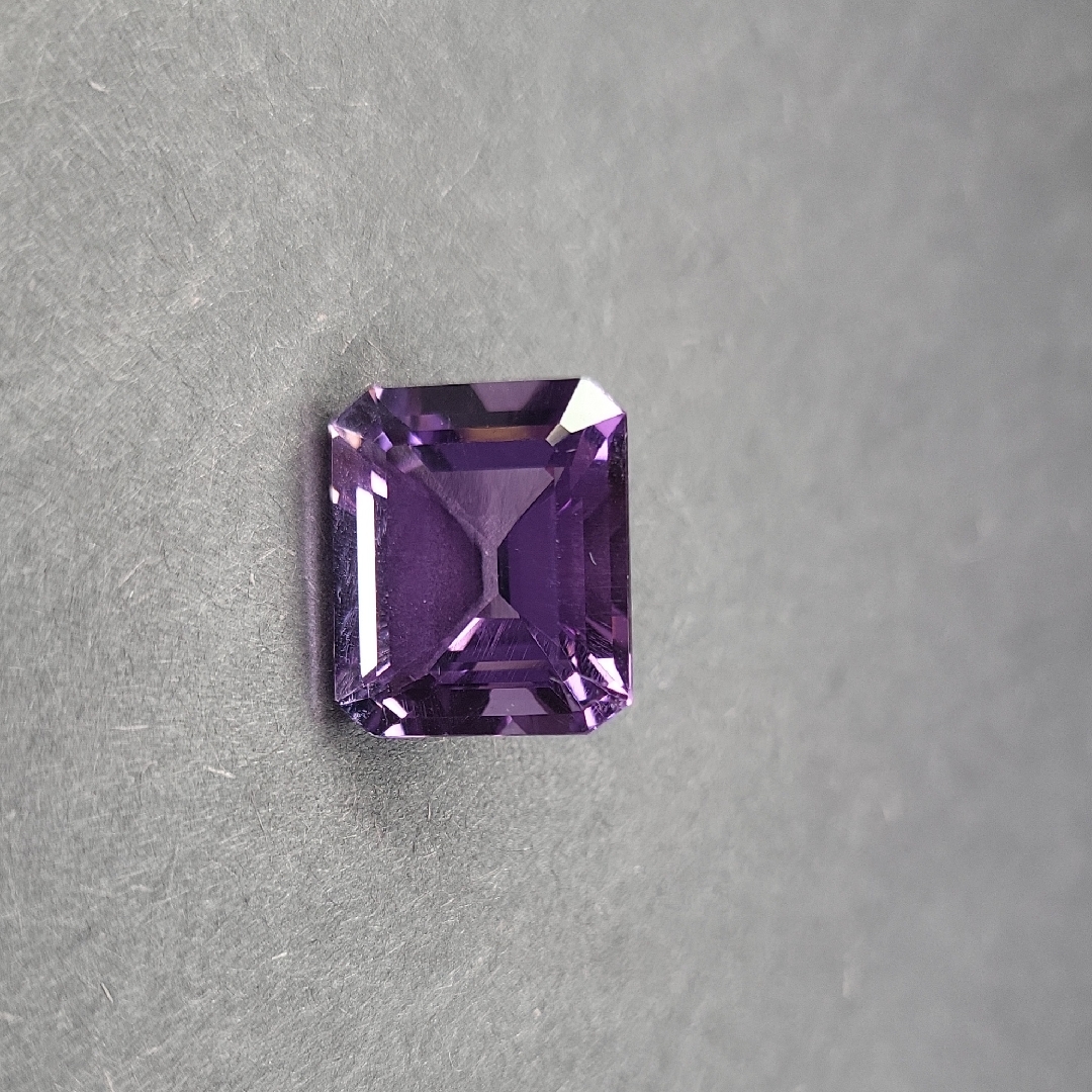 9 Carat Emerald-Cut Amethyst Gemstone